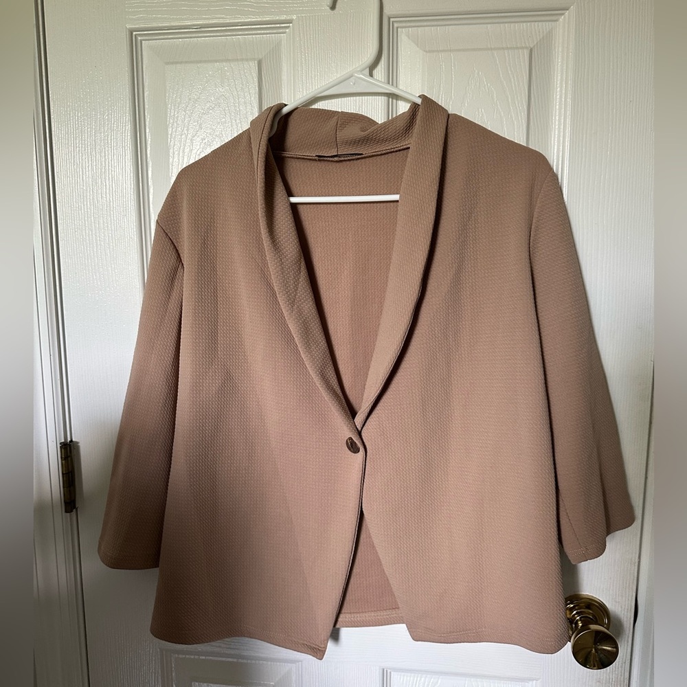 Women's Blazer in Warm Tan